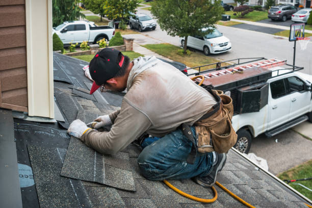 Professional Gutter Repair And Installation technician working in Darien, IL